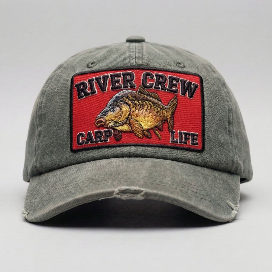 Karper Visserspet olijfgroen - Visserspet voor heren | River Crew