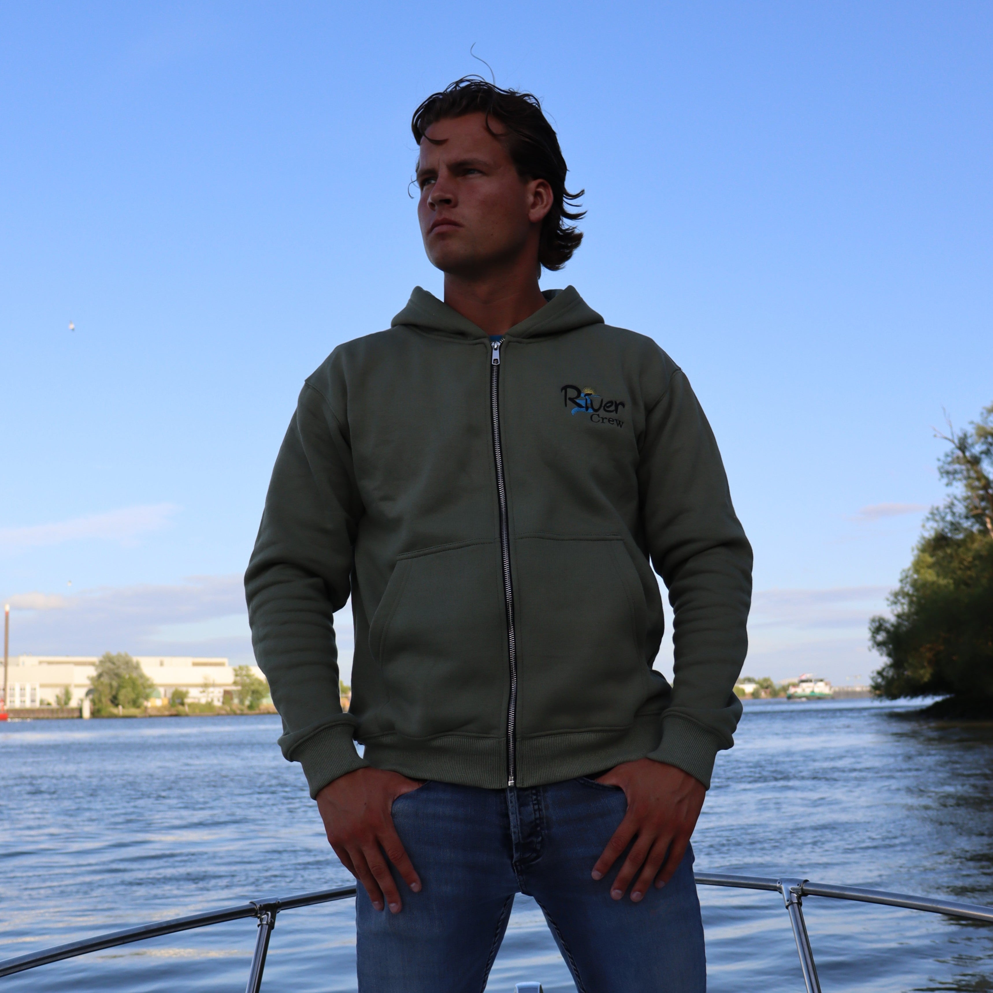 Fisherman Zip Hoodie