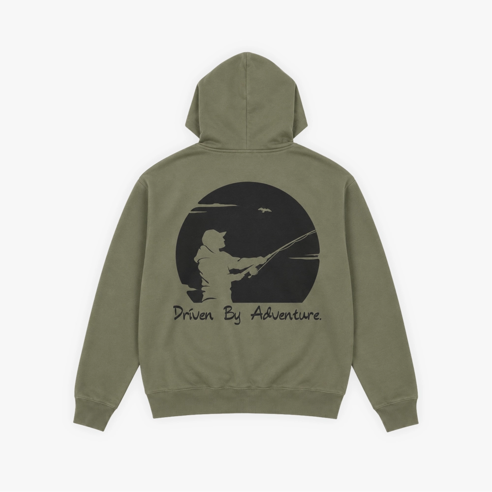 Fisherman Zip Hoodie