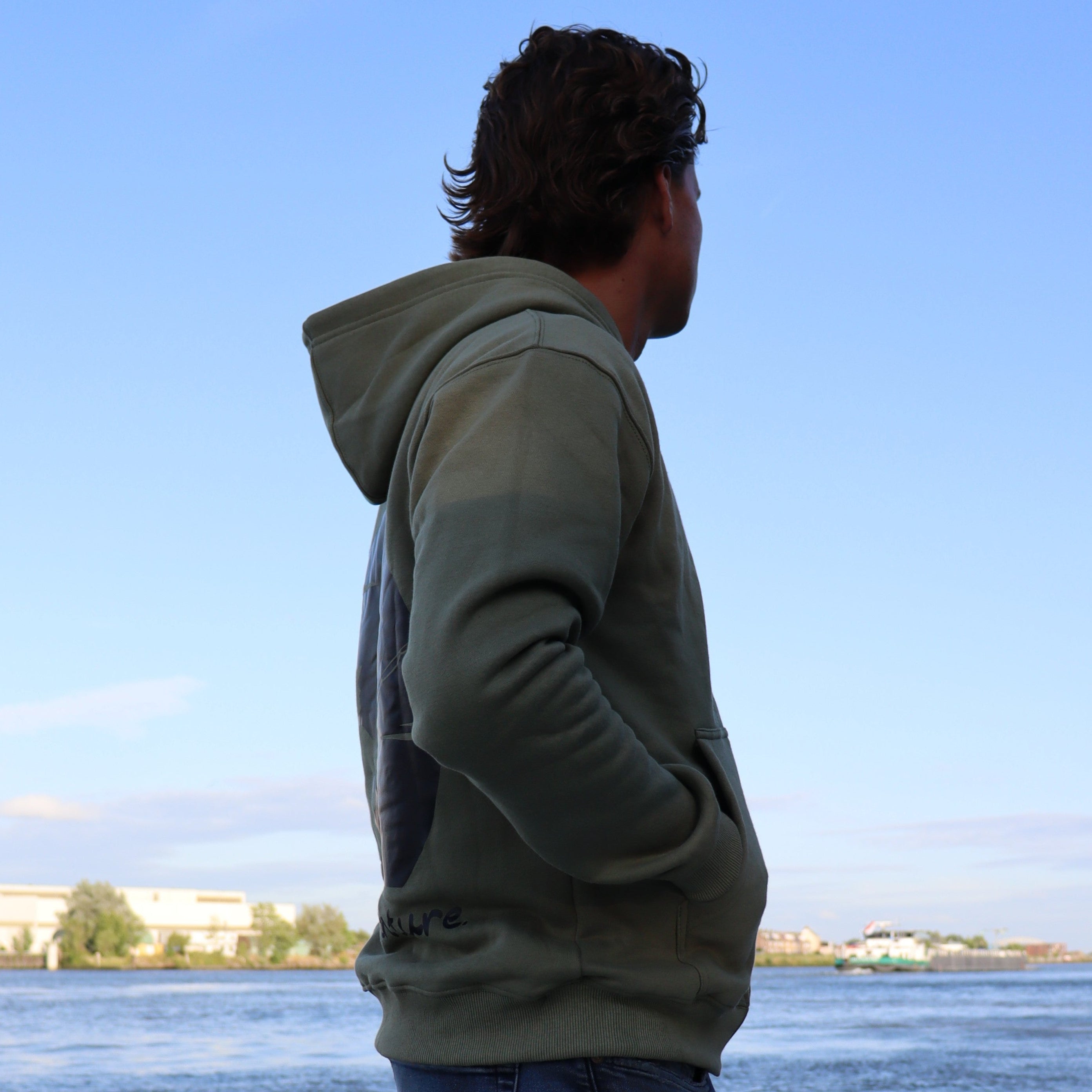 Fisherman Zip Hoodie