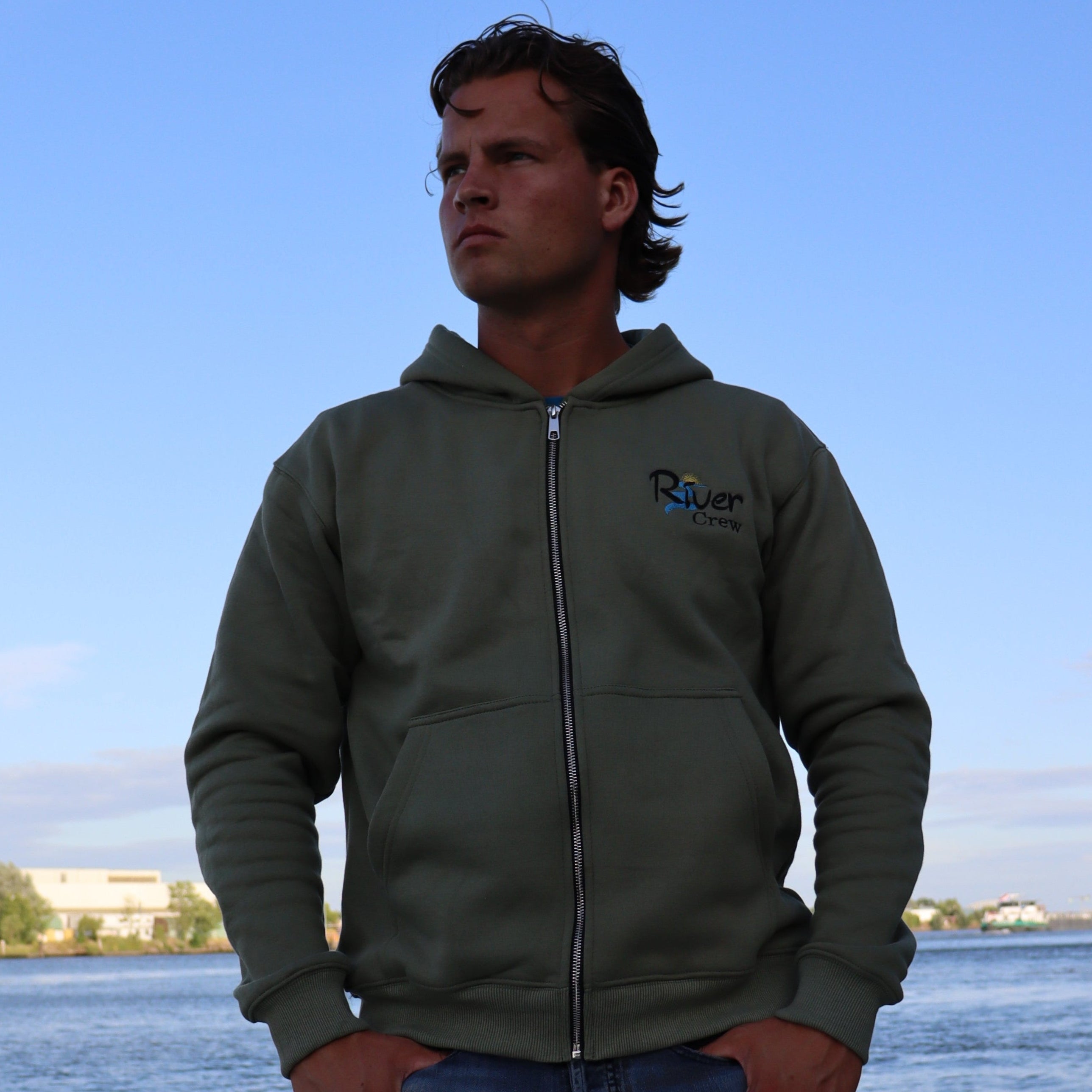 Fisherman Zip Hoodie