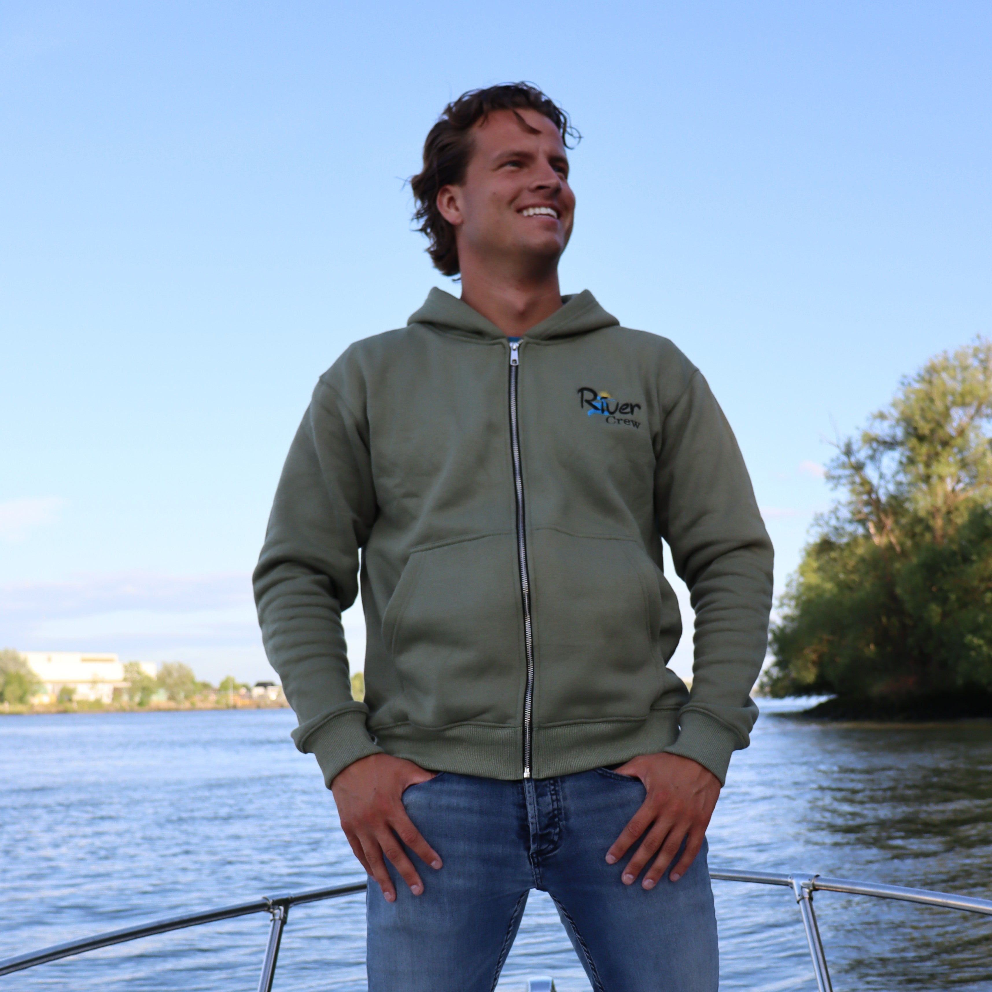 Fisherman Zip Hoodie
