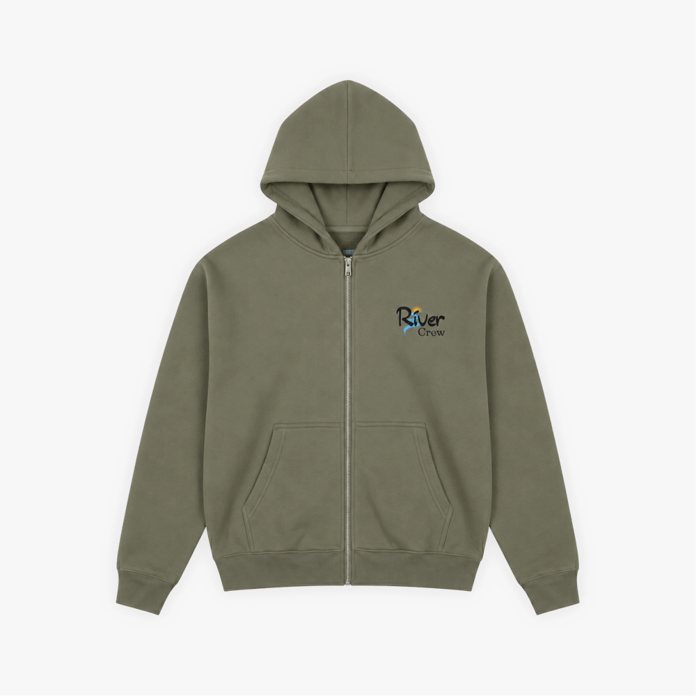 Fisherman Zip Hoodie